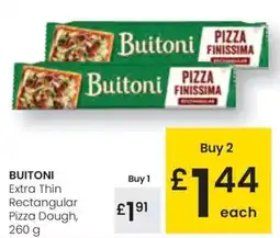 Eroski BUITONI Extra Thin Rectangular Pizza Dough, oferta