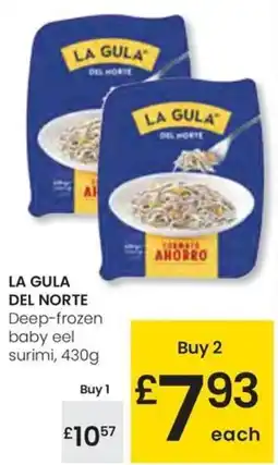 Eroski LA GULA DEL NORTE Deep-frozen baby eel surimi oferta