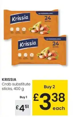 Eroski KRISSIA Crab substitute sticks oferta