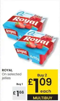 Eroski ROYAL On selected jellies oferta