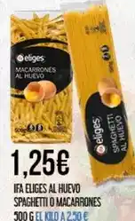 Claudio Eliges - ifa al huevo spaghetti o macarrones oferta