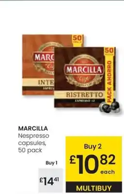 Eroski MARCILLA Nespresso capsules oferta