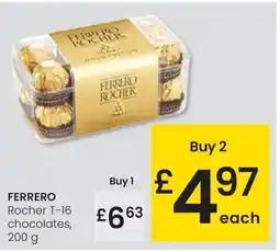 Eroski FERRERO Rocher T-16 chocolates oferta
