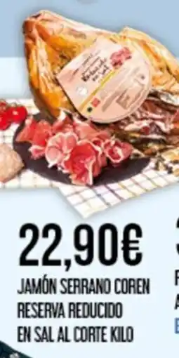 Claudio Jamón serrano coren reserva reducido en sal al corte oferta
