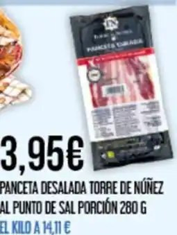 Claudio Panceta desalada torre de núñez al punto de sal porción oferta