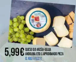 Claudio Queso do arzúa-ulloa andolina 650 g aproximado pieza oferta