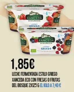 Claudio Leche fermentada estilo griego xanceda eco con fresas o frutas del bosque oferta