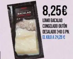 Claudio BACALAO Lomo congelado outón desalado oferta
