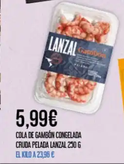 Claudio LANZAL Cola de gambón congelada cruda pelada oferta