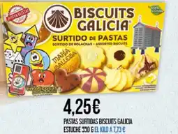 Claudio Pastas surtidas biscuits galicia estuche oferta