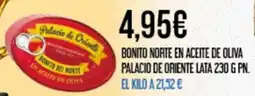Claudio PALACIO DE ORIENTE Bonito norte en aceite de oliva oferta