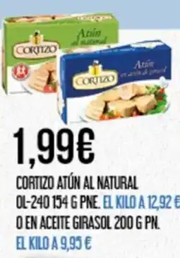 Claudio CORTIZO Atún al natural o en aceite girasol oferta
