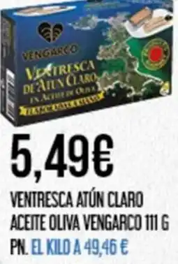 Claudio VENGARCO Ventresca atún claro aceite oliva oferta