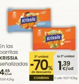Eroski KRISSIA En las barritas señalizadas oferta