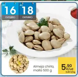 Eroski Almeja chirla, malla oferta