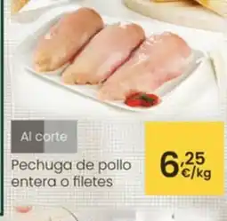 Eroski Pechuga de pollo entera o filetes oferta