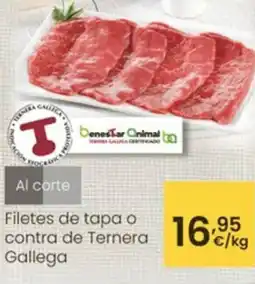 Eroski Filetes de tapa o contra de Ternera Gallega oferta