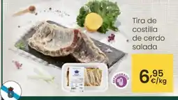 Eroski Tira de costilla de cerdo salada oferta