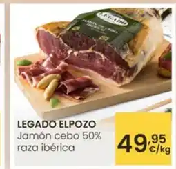 Eroski LEGADO ELPOZO Jamón cebo 50% raza ibérica oferta