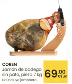 Eroski COREN Jamón de bodega sin pata oferta
