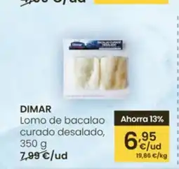 Eroski DIMAR Lomo de bacalao curado desalado oferta