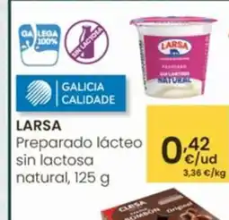 Eroski LARSA Preparado lácteo sin lactosa natural oferta