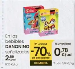 Eroski DANONINO En los bebibles oferta