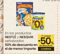 Eroski NESTLÉ Y NESQUIK En los productos señalizados oferta