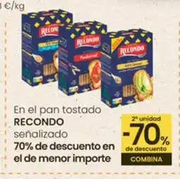 Eroski RECONDO En el pan tostado señalizado oferta