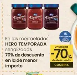 Eroski HERO TEMPORADA En las mermeladas señalizadas oferta