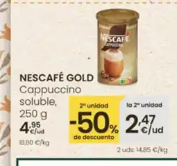 Eroski NESCAFÉ GOLD Cappuccino soluble oferta