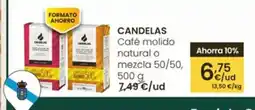 Eroski CANDELAS Café molido natural o mezcla 50/50 oferta
