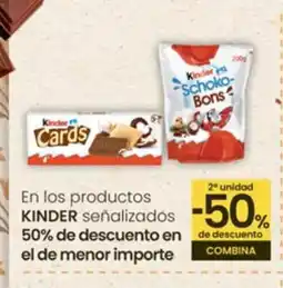 Eroski KINDER En los productos señalizados oferta