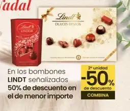 Eroski LINDT En los bombones señalizados oferta