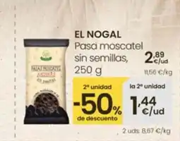 Eroski EL NOGAL Pasa moscatel sin semillas oferta