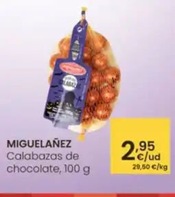 Eroski MIGUELAÑEZ Calabazas de chocolate oferta