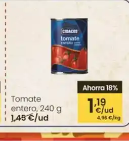 Eroski Tomate entero oferta