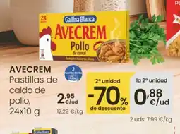 Eroski AVECREM Pastillas de caldo de pollo oferta