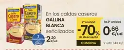Eroski GALLINA BLANCA En los caldos caseros señalizados oferta