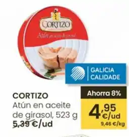 Eroski CORTIZO Atún en aceite de girasol oferta