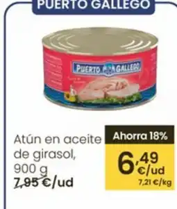 Eroski Atún en aceite de girasol oferta