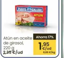 Eroski Atún en aceite de girasol oferta
