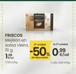 Eroski FRISCOS Mejillón en salsa vieira oferta