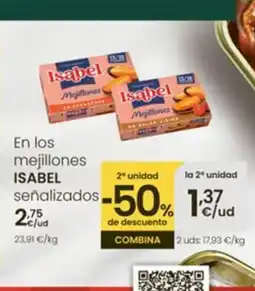 Eroski ISABEL En los mejillones señalizados oferta