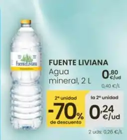 Eroski FUENTE LIVIANA Agua mineral oferta