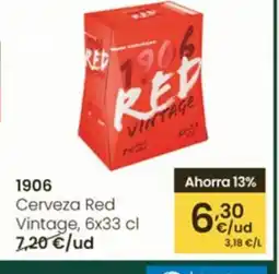 Eroski 1906 Cerveza Red Vintage oferta