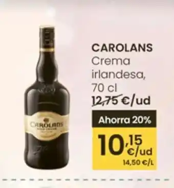 Eroski CAROLANS Crema irlandesa oferta