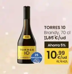 Eroski TORRES 10 Brandy oferta