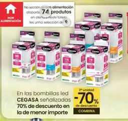 Eroski CEGASA En las bombillas led señalizadas oferta