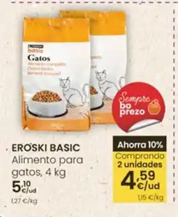 Eroski EROSKI BASIC Alimento para gatos oferta